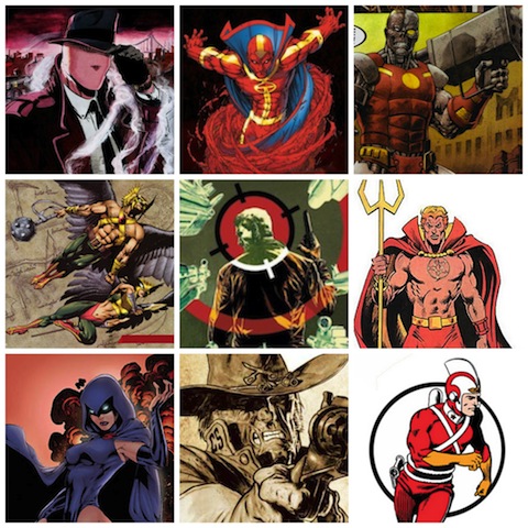 dc character list heroes villains