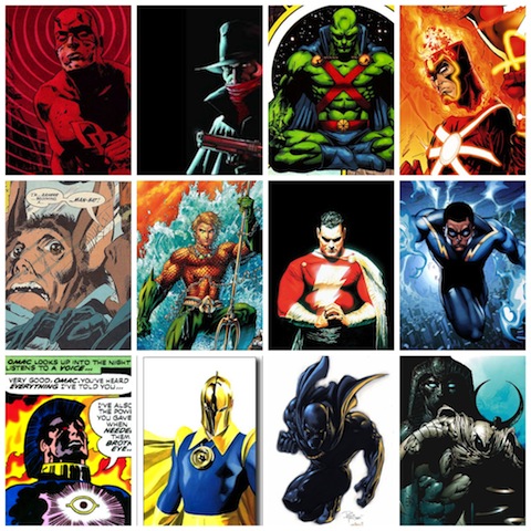 dc character list heroes villains